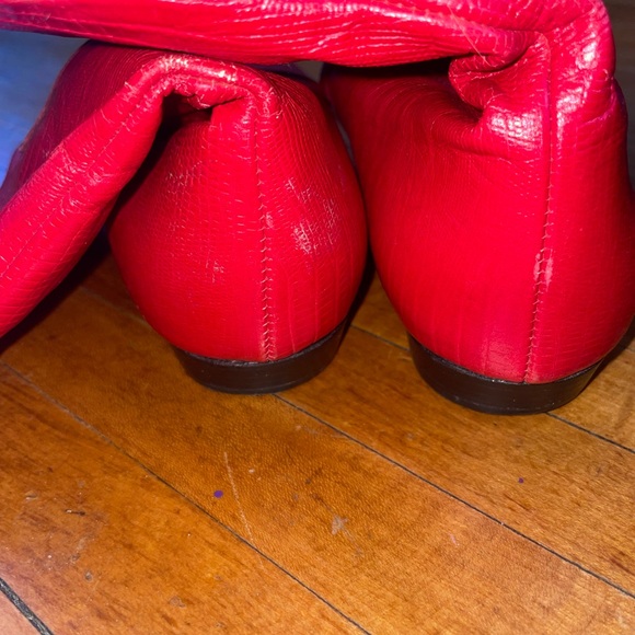 Vintage Red Leather Women's Boots - Picture 6 of 6